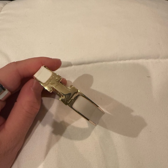 Gold and White Women's Bracelet - Picture 3 of 3